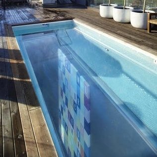 Glass Bottom Swimming Pool On Roof!