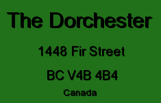 The Dorchester 1448 FIR V4B 4B4