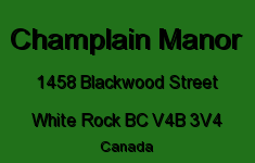 Champlain Manor 1458 BLACKWOOD V4B 3V4