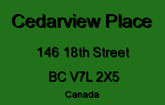 Cedarview Place 146 18TH V7L 2X5