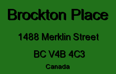 Brockton Place 1488 MERKLIN V4B 4C3