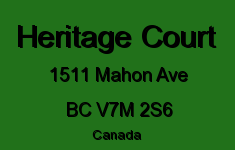 Heritage Court 1511 MAHON V7M 2S6