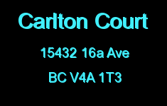 Carlton Court 15432 16A V4A 1T2