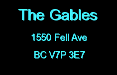 The Gables 1550 FELL V7P 3E7