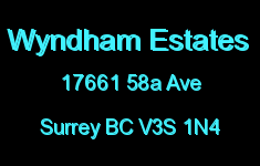 Wyndham Estates 17661 58A V3S 1N4