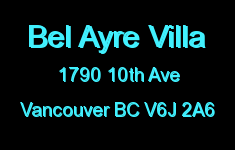 Bel Ayre Villa 1790 10TH V6J 2A6