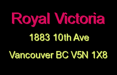 Royal Victoria 1883 10TH V5N 1X8