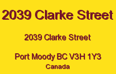 2039 Clarke Street 2039 CLARKE V3H 1Y3
