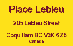 Place Lebleu 205 LEBLEU V3K 6Z5