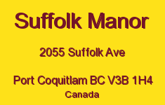 Suffolk Manor 2055 SUFFOLK V3B 1H4