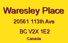 Waresley Place 20561 113TH V2X 1E2