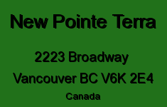 New Pointe Terra 2223 BROADWAY V6K 2E4