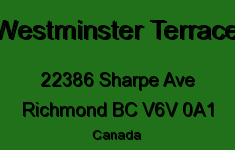 Westminster Terrace 22386 SHARPE V6V 0A1