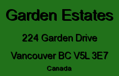 Garden Estates 224 GARDEN V5L 3E7