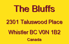The Bluffs 2301 TALUSWOOD V0N 1B2