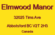 Elmwood Manor 32025 TIMS V2T 2H3