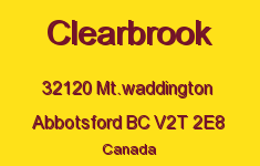 Clearbrook 32120 MT.WADDINGTON V2T 2E8