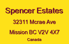 Spencer Estates 32311 MCRAE V2V 4X7