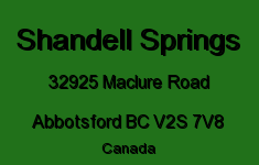 Shandell Springs 32925 MACLURE V2S 7V8