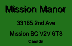 Mission Manor 33165 2ND V2V 6T8