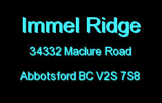 Immel Ridge 34332 MACLURE V2S 7S8