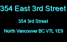 354 East 3rd Street 354 3RD V7L 1E9