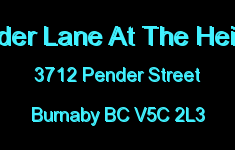 Pender Lane At The Heights 3712 PENDER V5C 2L3