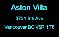 Aston Villa 3731 6TH V6R 1T8