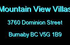 Mountain View Villas 3760 DOMINION V5G 1B9