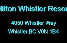 Hilton Whistler Resort 4050 WHISTLER V0N 1B4
