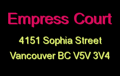 Empress Court 4151 SOPHIA V5V 3V4