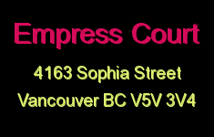 Empress Court 4163 SOPHIA V5V 3V4