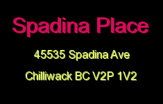 Spadina Place 45535 SPADINA V2P 1V2