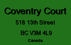 Coventry Court 518 13TH V3M 4L9