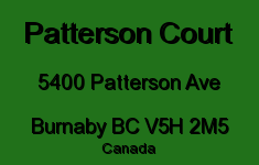 Patterson Court 5400 PATTERSON V5H 2M5