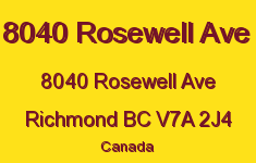 8040 Rosewell Ave 8040 ROSEWELL V7A 2J4
