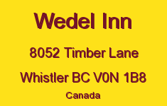 Wedel Inn 8052 TIMBER V0N 1B8