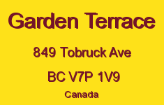 Garden Terrace 849 TOBRUCK V7P 1V9