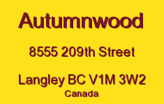 Autumnwood 8555 209TH V1M 3W2