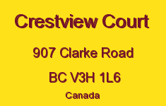 Crestview Court 907 CLARKE V3H 1L6