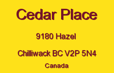 Cedar Place 9180 HAZEL V2P 5N4