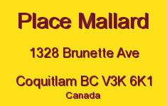 Place Mallard 1328 BRUNETTE V3K 6K1