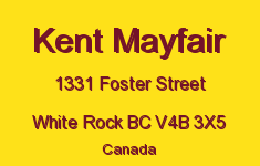 Kent Mayfair 1331 FOSTER V4B 3X5