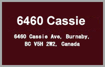 6460 Cassie 6460 CASSIE V5H 2W3