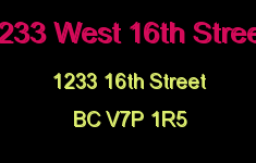 1233 West 16th Street 1233 16TH V7P 1R5