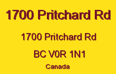 1700 Pritchard Rd 1700 Pritchard V0R 1N1