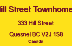 Hill Street Townhomes 333 HILL V2J 1S8