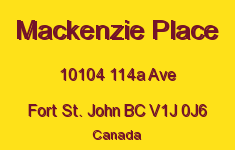 Mackenzie Place 10104 114A V1J 0J6