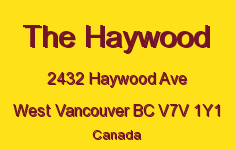 The Haywood 2432 HAYWOOD V7V 1Y1