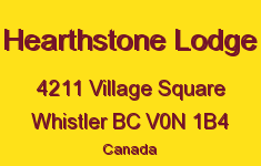 Hearthstone Lodge 4211 VILLAGE V0N 1B4
